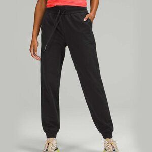 LULULEMON Black Scuba High-Rise French Terry Jogger Sweatpants